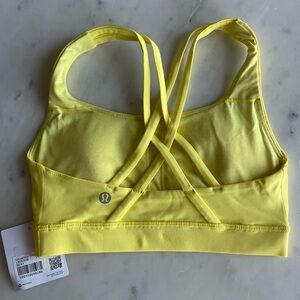 Lululemon Yellow Energy Sports Bra NWT 2